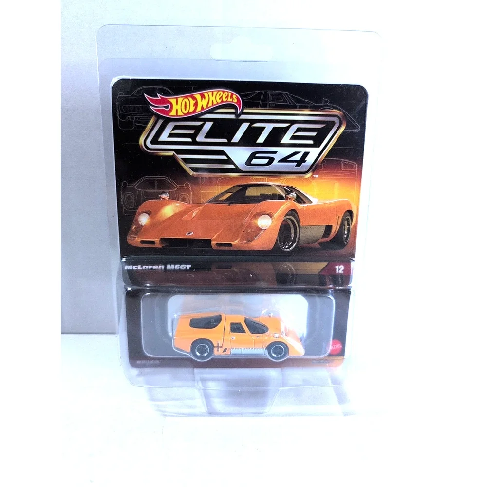 HOT WHEELS McLaren M6GT Orange Elite 64 HWG05 2025 Real Riders Metal NEW!